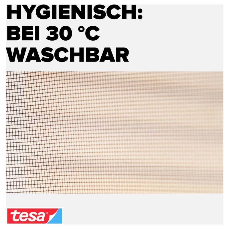 Tesa Fliegengitter Insektenschutz Anthrazit 1100x1300mm 3 Stück Innen Außen - 4063565026478
