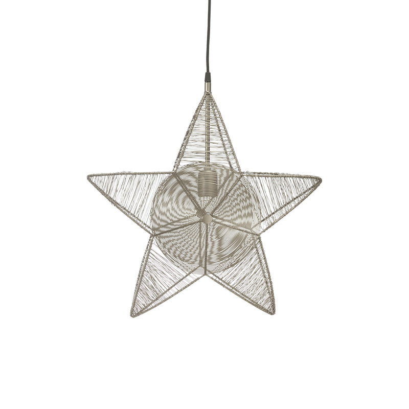 PR Home Dekostern Rigel Hängelampe LED Metall silber Ø50cm festlich 1x25W - 7330976115716