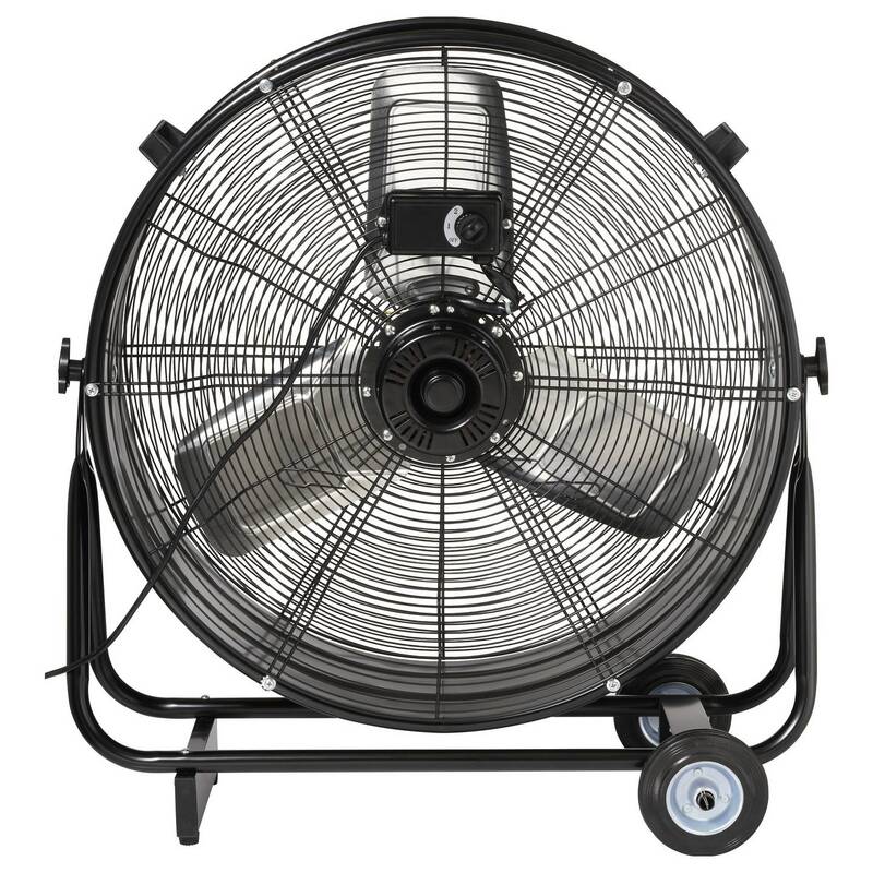 Sygonix Bodenventilator Gebläse 330W Heizgerät Lüfter schwarz schwenkbar Ø745mm - 4064161342597