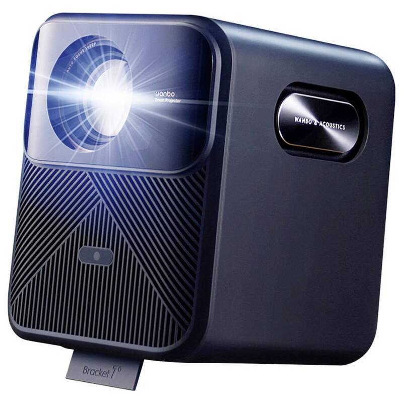 Wanbo Beamer Projektor 1920x1080 Full HD 1200 ANSI-Lumen Lautsprecher schwarz - 6970885350955