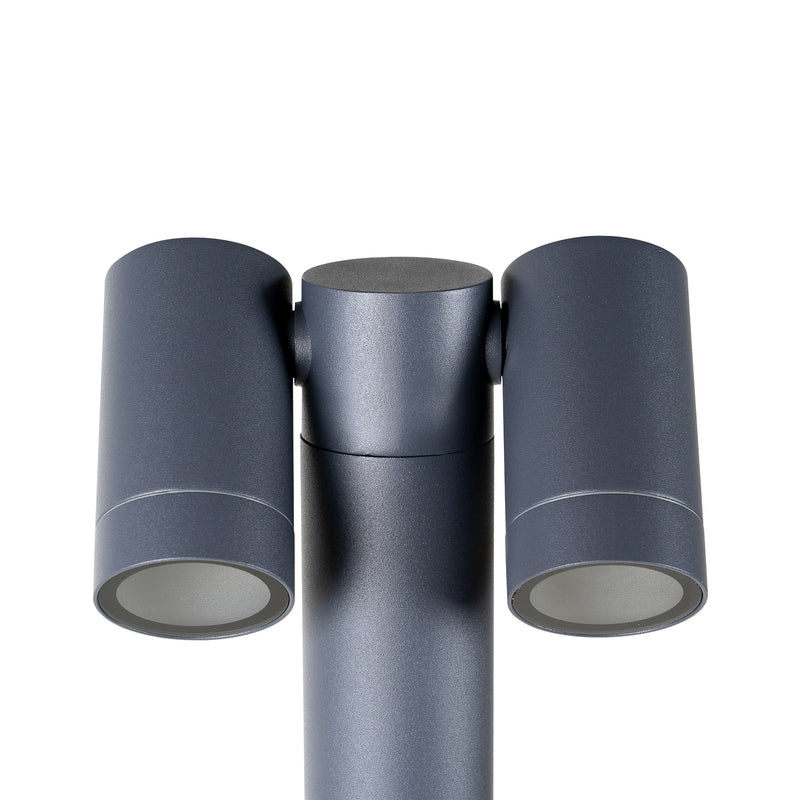 Prios Erdspießstrahler Tulimar LED Außenleuchte anthrazit dimmbar IP65 2-flg. - 4251911747621