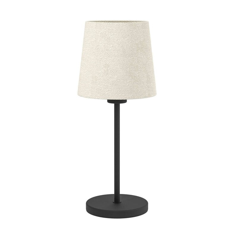 Eglo Tischleuchte Febres Tischlampe schwarz weiß Stahl Stoff Beleuchtung 120 - 9008606312801