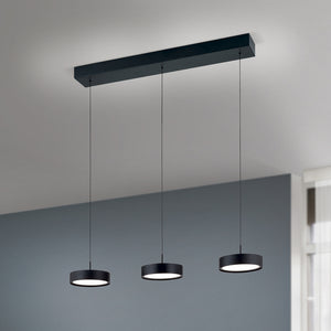 B-Ware Orion LED-Hängeleuchte Teide Hängelampe Leuchte schwarz Metall höhenverstellbar