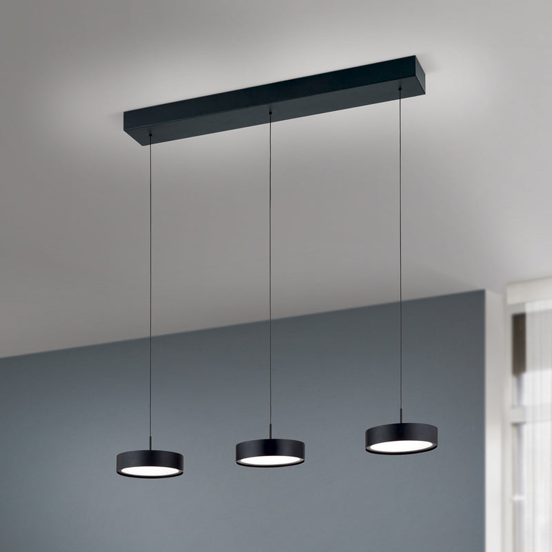 Orion LED-Hängeleuchte Teide Hängelampe Leuchte schwarz Metall höhenverstellbar - 9003090277605
