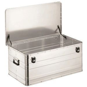 B-Ware LUX-TOOLS Aluminiumbox 140l Werkzeugbox Aufbewahrung Aluminium mit Handgriffen