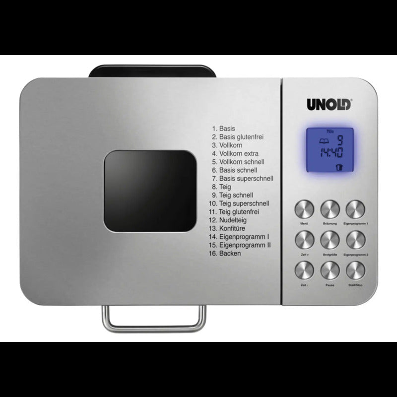 Unold AG Backmeister Brotbackautomat Timerfunktion Edelstahl Warmhaltefunktion - 4011689684562