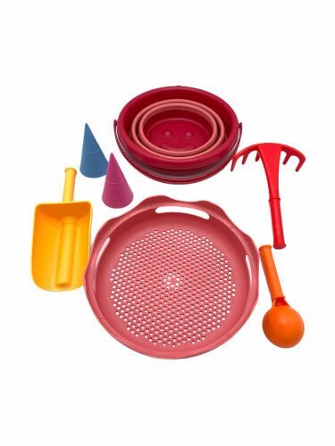 Schildkröt Sandspielzeug 7in1 Set Faltbar Kinder ab 3 Jahren Farbe zufällig - 4000885702453