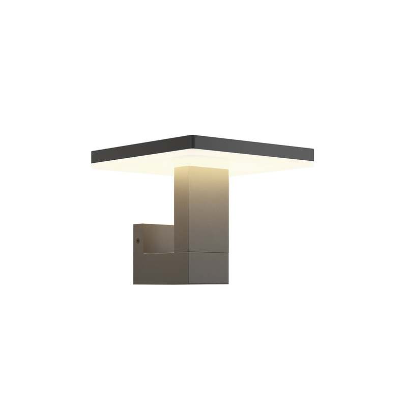 Lucande Außenwandleuchte Olesia LED Gartenlampe anthrazit IP54 15x18cm 660lm - 4251096544282