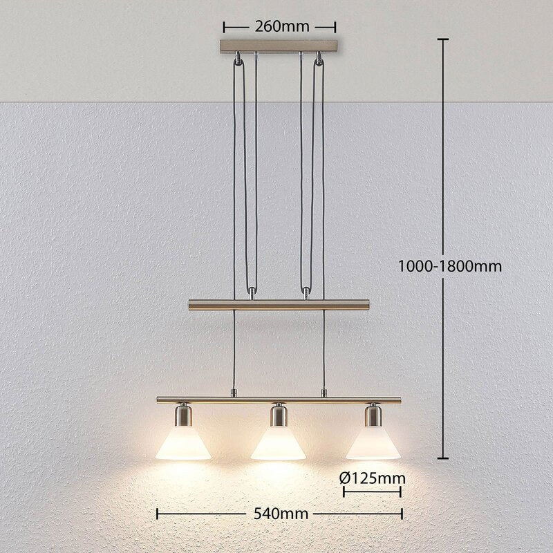 Lindby Pendelleuchte Delira Pendelleuchte Lampe Leuchte 3-flammig E14 LED G726 - 4251096563009