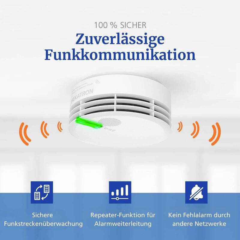 Hekatron Funk-Modul vernetzbar 60mm x 78mm für Rauchwarnmelder Genius Plus X - 4260432550047