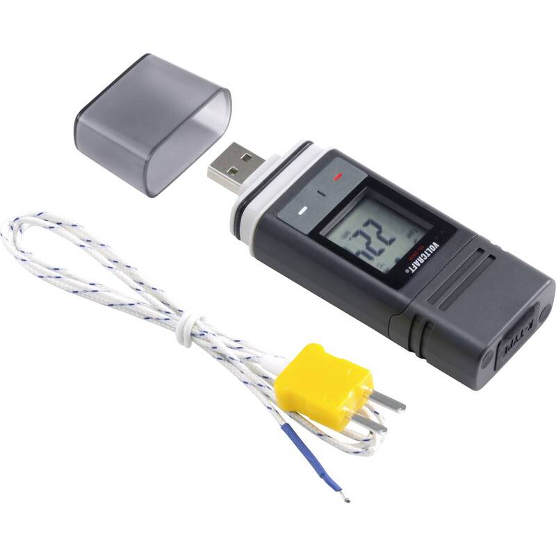 VOLTCRAFT Datenlogger DL-240K Temperatur Logger Messgerät für Datenaufzeichnung - 4053199928255