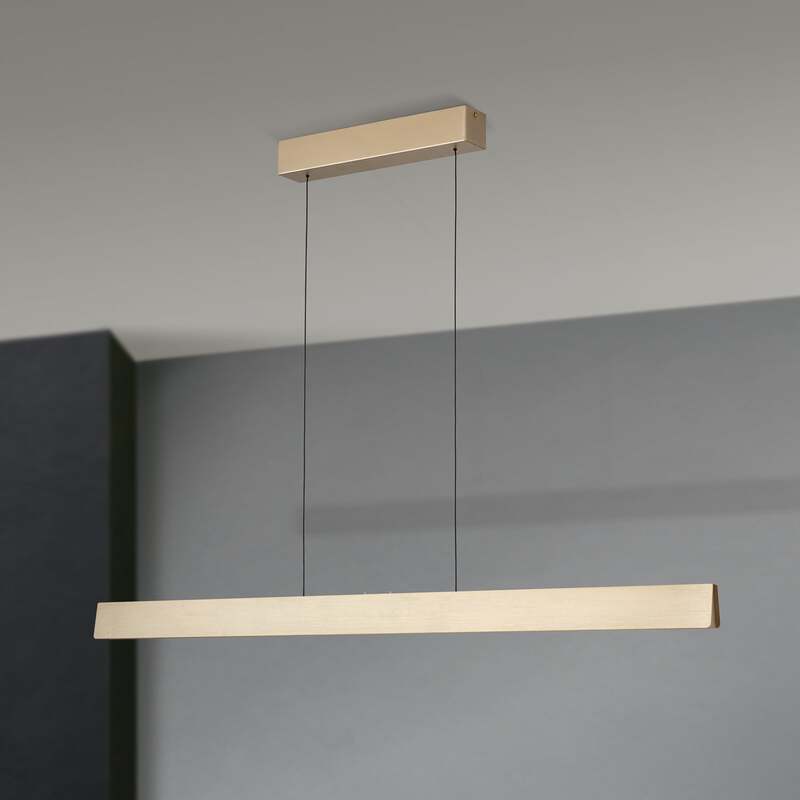 Orion Tara LED Hängelampe Pendelleuchte Messing matt Wohnzimmerlampe 120 cm - 9003090278329