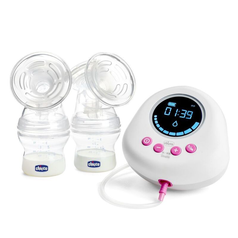 chicco Elektrische Doppelmilchpumpe Milchpumpe Stillpumpe Muttermilch tragbar - 8058664144075