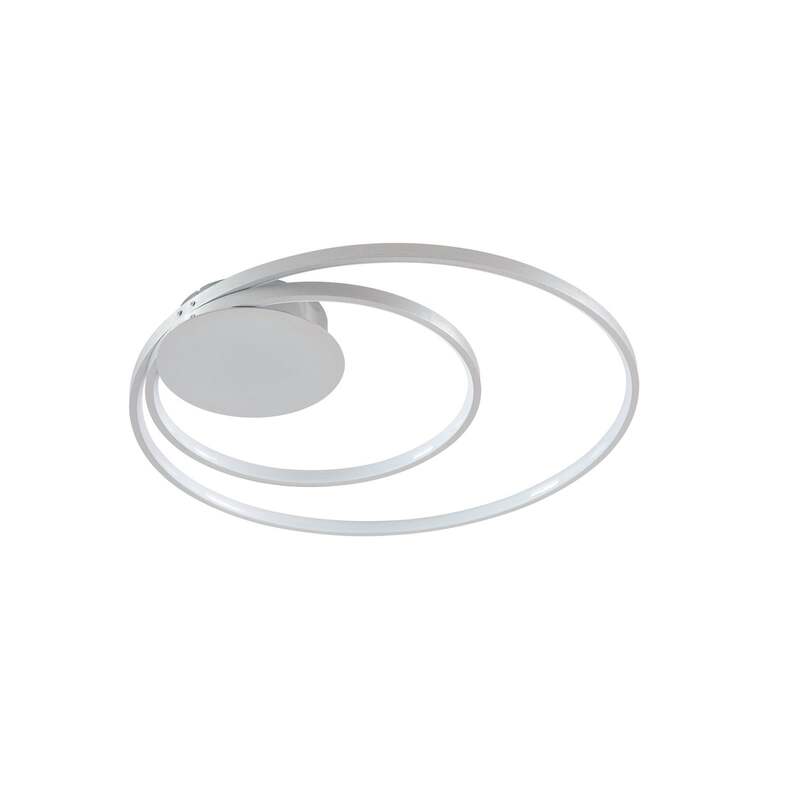 Lindby Deckenleuchte LED Nerwin dimmbar Lampe Leuchte warmweiß Ø64,5cm chrom - 4251096574012