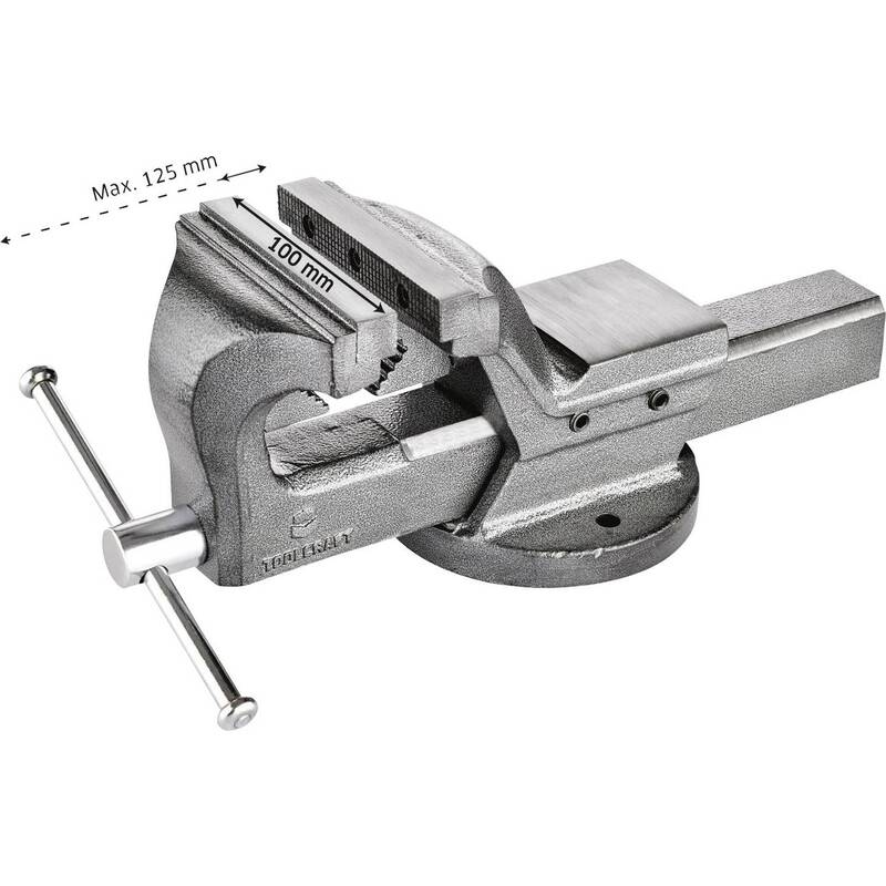 Toolcraft Schraubstock Spannstock Werkzeughalter 100mm Backenbreite 125mm max. - 4053199574940