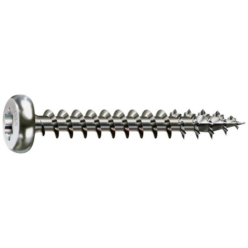 SPAX Halbrund-Holzschraube 4x45mm Edelstahl A2 T-STAR plus 200 Stück Schrauben - 4003530175275