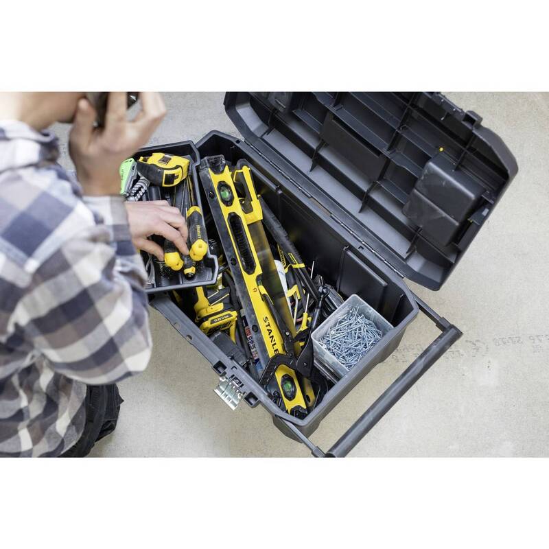 STANLEY STST1-80150 Werkzeugbox Aufbewahrungsbox Werkzeugkiste Schwarz - 3253561801501