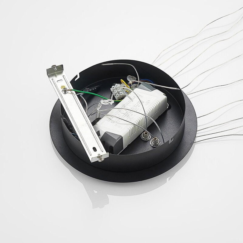 Lucande Pendelleuchte Hängelampe LED schwarz Ezana Leuchte Aluminium dimmbar - 4251911705157