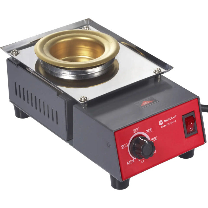 Toolcraft Lötbad TC-8911C 200W 420°C Löten Heißbad Lötkolben 300g netzbetrieben - 4064161503158