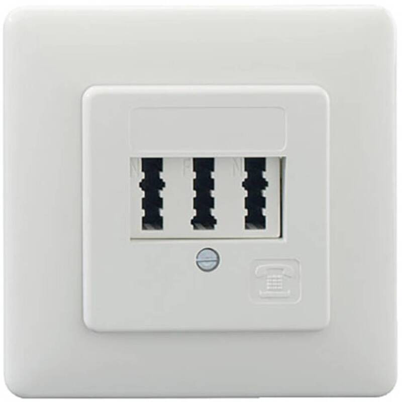 Rutenbeck Telefondose Anschlussdose TAE 3X6 NFN UP rw CAT 3 Unterputz 5 STÜCK - 4043921036556