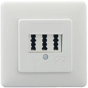 5x B-Ware Rutenbeck Telefondose Anschlussdose TAE 3X6 NFN UP rw CAT 3 Unterputz 5 STÜCK