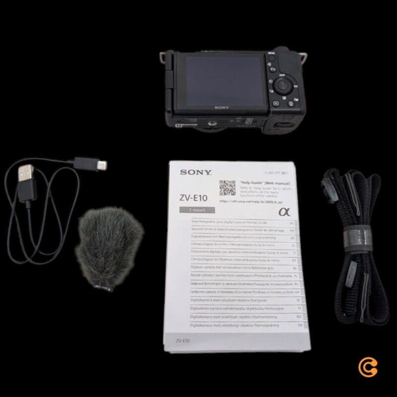 Sony Digitalkamera ZV-E10 spiegellos 24.2 MPix Kamera für Vlogging schwarz 343g - 5013493418318
