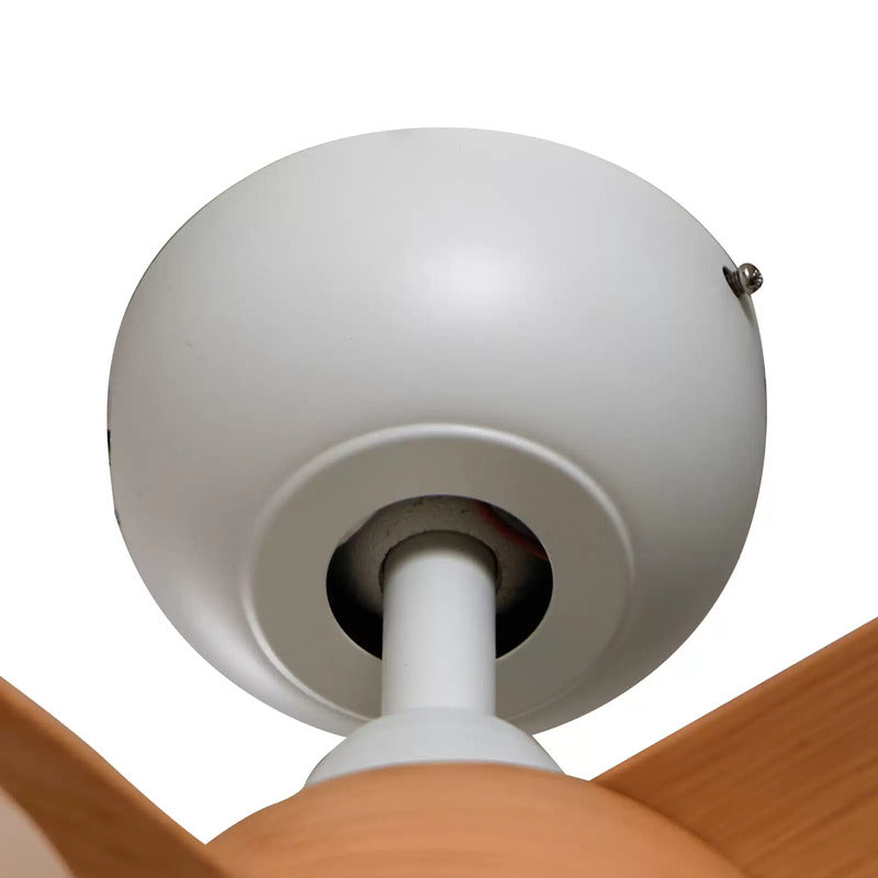 Lindby LED-Deckenventilator Enon weiß holzfarben DC leise Ventilator Lampe Spot - 4251911779981