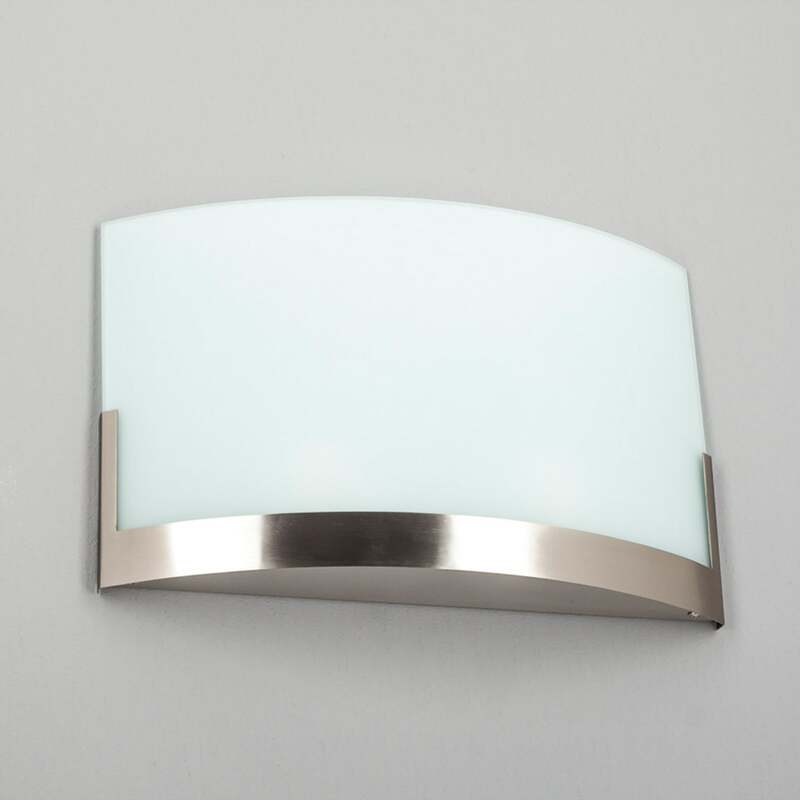 Lindby Wandleuchte Karla LED Wandlampe dimmbar Glas nickel weiß 35cm 2-flammig - 6291105706414