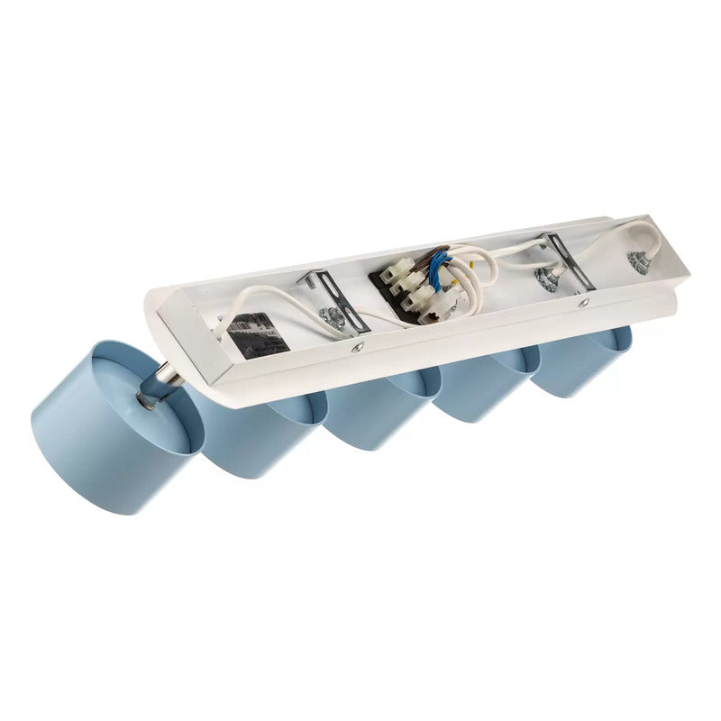 Deckenstrahler Cloudy fünfflammig blau Deckenlampe Deckenleuchte Lampe Leuchte - 5902693776086
