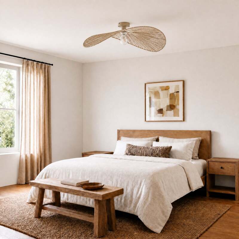 Lindby Deckenleuchte Valdorin LED Lampe dimmbar beige 75x50cm Papier Leuchte - 4255830914096