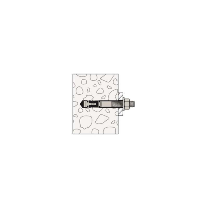 Fischer Bolzenanker FAZ II Plus 12/60 R 20 Stück Edelstahl Anker M12 160mm - 4048962462487