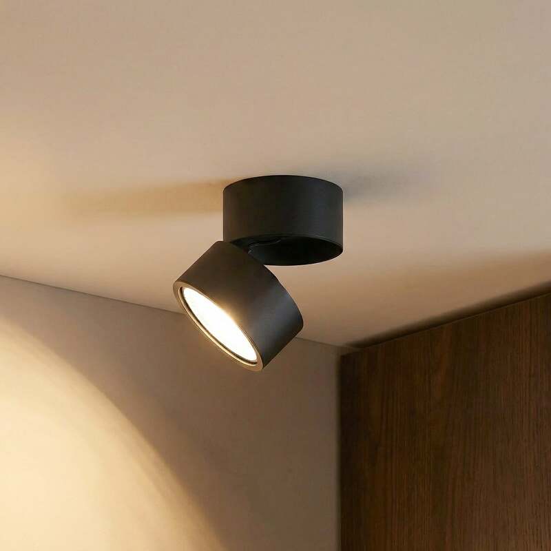 Lindby Thorid Deckenstrahler schwarz 2er-Set dimmbar 8W LED Metall 230V - 4251911772258
