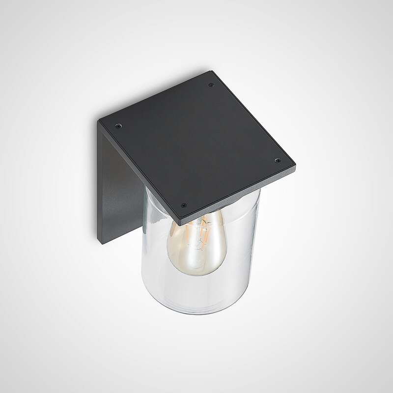 Lucande Außenwandleuchte Semka LED Gartenlampe dimmbar anthrazit 20cm IP54 - 4251096594034