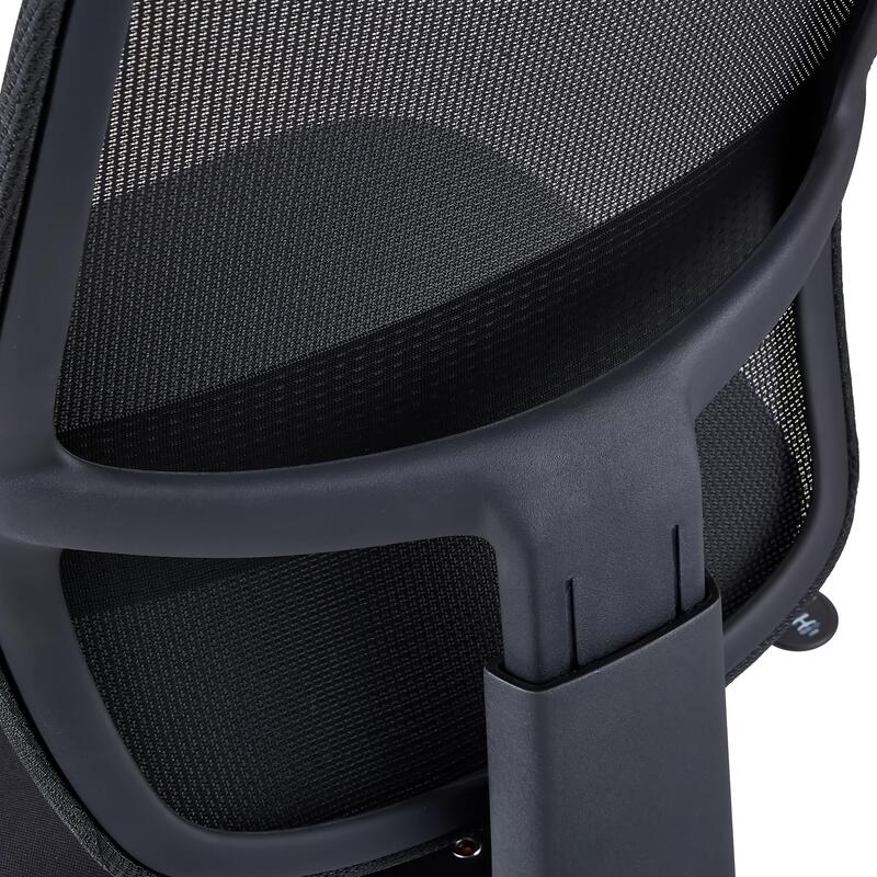 hjh OFFICE Minoro B Bürostuhl Netzstoff Schwarz ergonomisch modern 44 cm Sitz... - 4064323108795