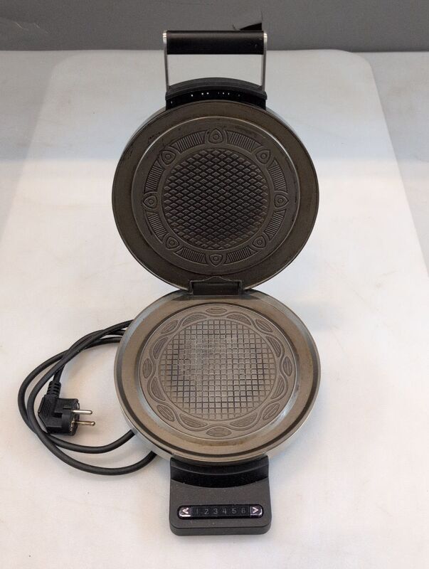 Graef Waffeleisen klappbar Edelstahl HE80 mit Antihaftbeschichtung 850W 2600g - 4001627001094
