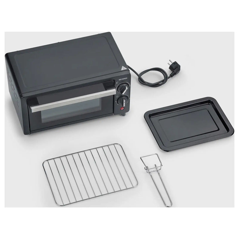 Severin Minibackofen 9 l Elektroofen mit Timerfunktion und Grill 800 W 220 °C - 4069486001839
