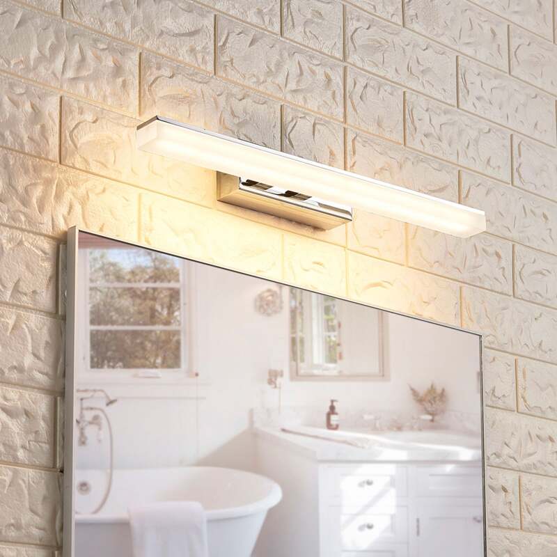 Lucande Julie LED-BadWandleuchte Badleuchte Badlampe Lampe länglicher Form Chrom - 4251096530513