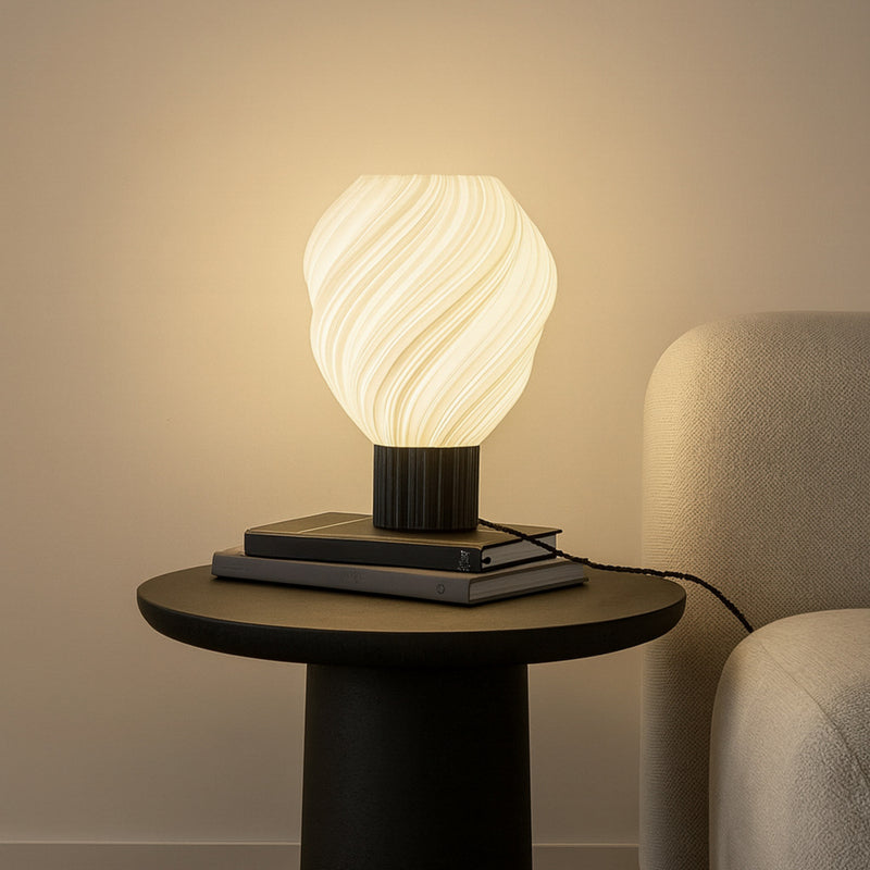 Lindby Tischleuchte Nuvia LED Lampe Leuchte Tischlampe modern weiß 39cm - 4255830901270