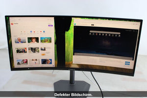 Gigabyte Gaming Monitor 34 Zoll Curved 3440x1440 1ms DisplayPort HDMI schwarz