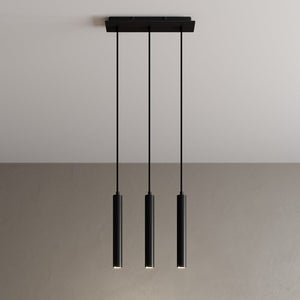 B-Ware Arcchio Pendelleuchte Hängelampe LED Franka schwarz Aluminium lang