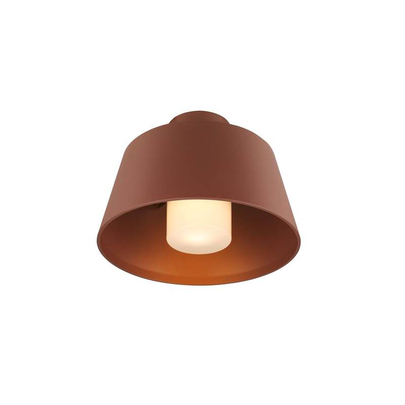 SLV Deckenlampe Photoni LED Außenleuchte dimmbar rostfarben Aluminium Ø 25 cm - 4024163280990
