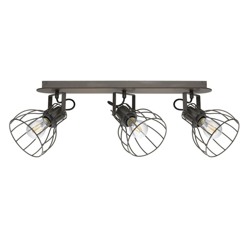 Eglo Deckenlampe Sambatello LED Lampe Leuchte dimmbar braun/silber 3-flammig - 9002759981365