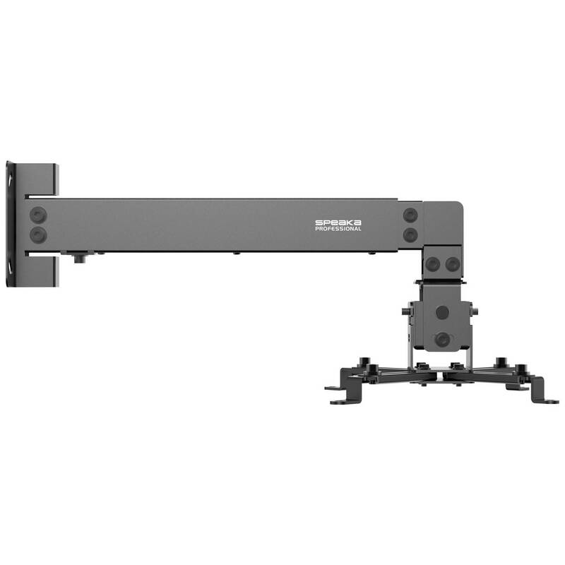SpeaKa Professional Beamer-Wandhalterung drehbar neigbar schwarz 600mm max. - 4064161233925