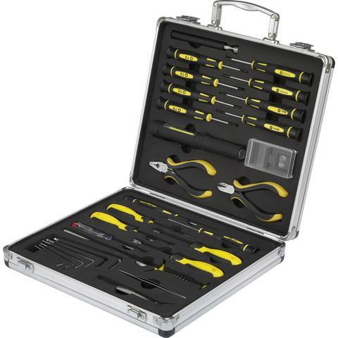 Basetech Heimwerker Techniker Elektriker Werkzeugset Koffer 30-tlg. Werkzeug Set - 4053199931675