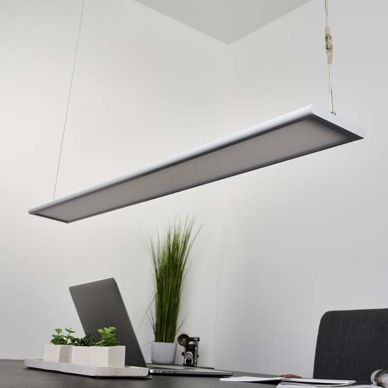 Arcchio Hängeleuchte LED Samu dimmbar Pendelleuchte Leuchte Büro weiß 120x15cm - 4251096531107