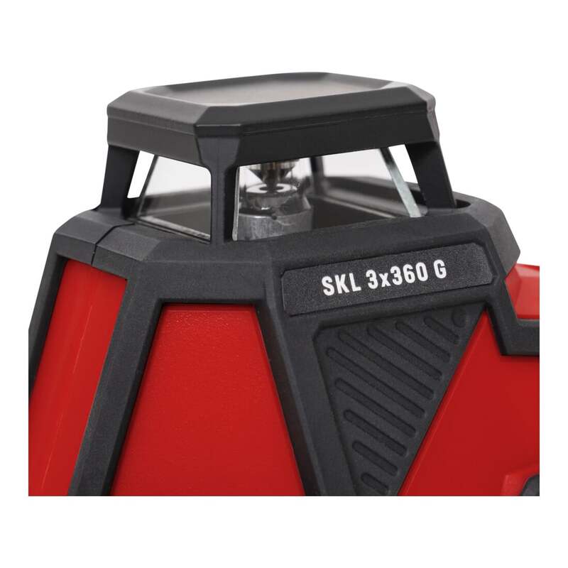 STIER Kreuzlinienlaser SKL 3x360° grün Nivelliergerät 50m IP65 im Koffer 774g - 4251709626664