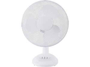 B-Ware CMI Tischventilator Ventilator 30cm Oszillierend 40W neigbar drei Stufen weiß