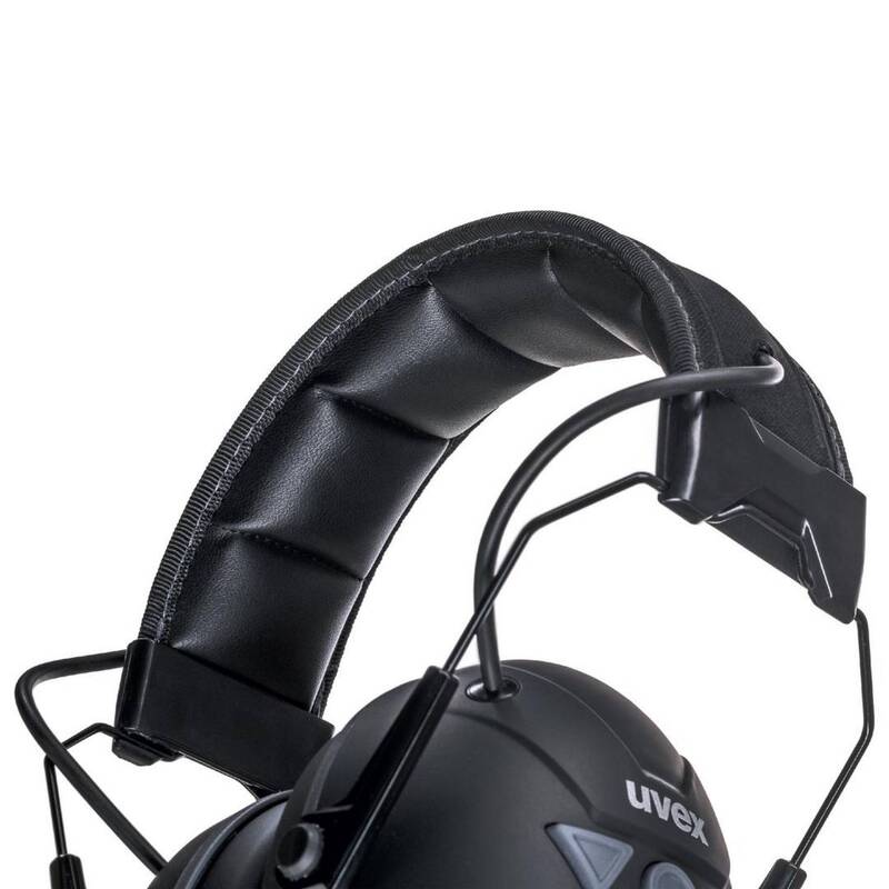Uvex Kapselgehörschutz aXess one 2640001 Bluetooth 31dB wasserdicht schwarz-grau - 4031101928913