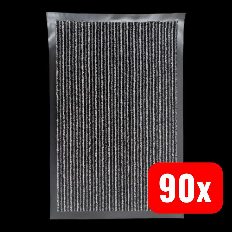 LUX Türmatte rutschfest waschbar prugasti 60x40cm für Innenräume 1 Stück - 4007873940071