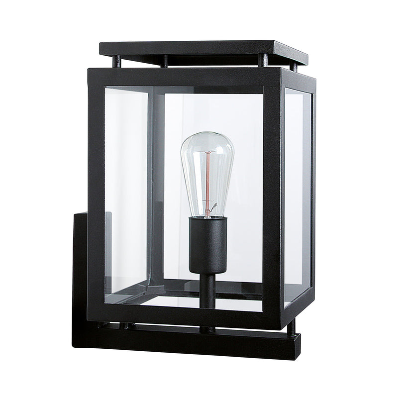 K.S. Außenwandleuchte Gartenleuchte De Vecht LED Wandleuchte schwarz 37cm 1x60W - 8714732729949